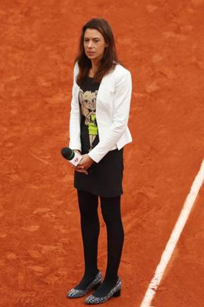 Eccola molto pi sofferente a fine maggio dell&#39;anno scorso sempre al Roland Garros. Getty Images